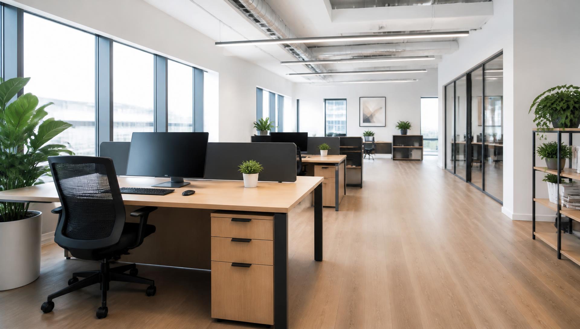 Bureaux modernes équipés d'alarme et de contrôle d'accès Ajax