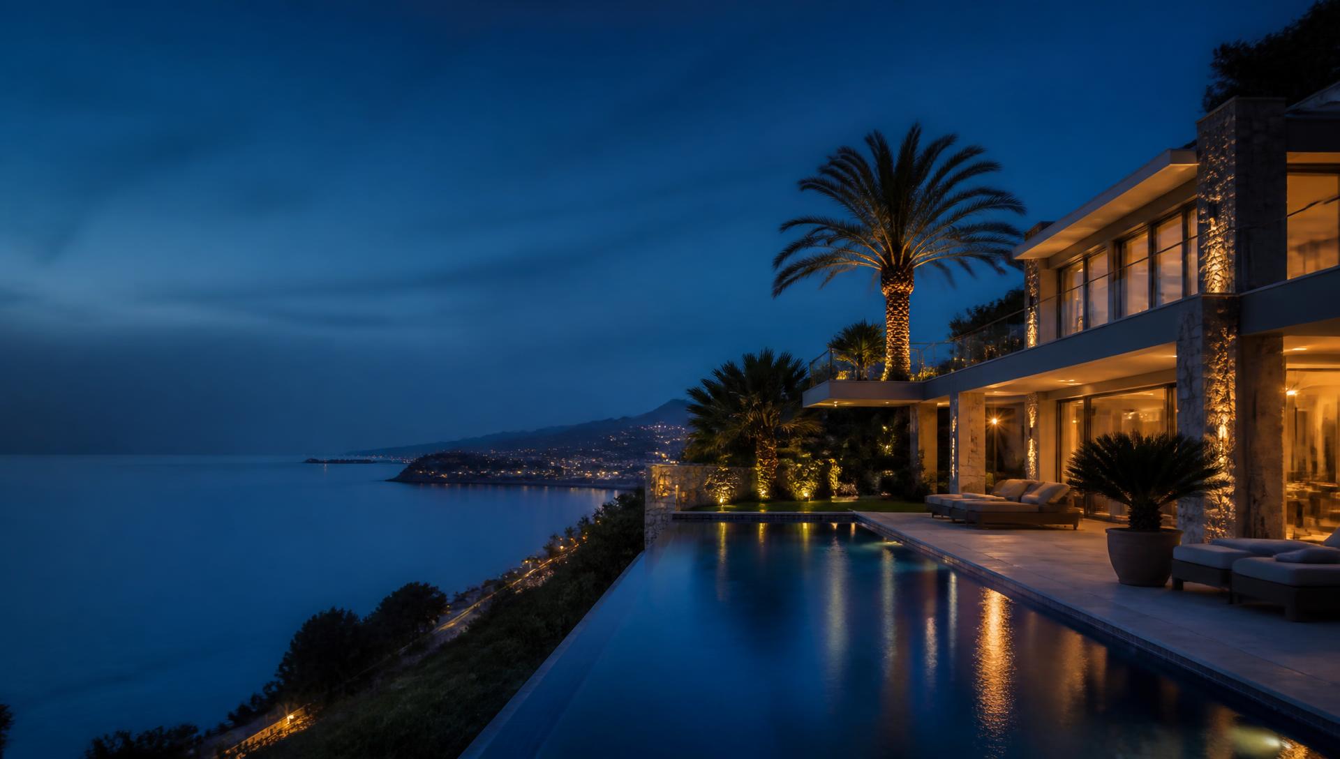 Villa contemporaine sur la Côte d'Azur sécurisée par Ajax Systems